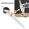 Spring Wing Divider Caliper Adjustable Lockable 4in 150mm Steel Leather Compass Creaser Drafting Compass Tool for Woodworking