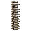 vidaXL Wall Mounted Wine Rack for 36 Bottles Golden Iron