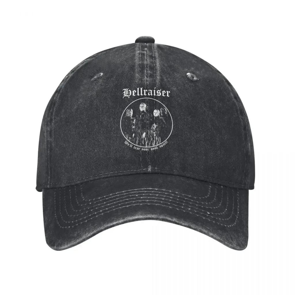 Fashion Hellraiser Pinhead Horror Baseball Cap Unisex Distressed Denim Snapback Tear Apart Movie Scary Film Outdoor Soft Hats