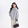 Girls' Korean-Style Thickened Plush Winter Jacket
