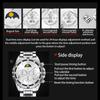 OLEVS Multi functional watch men's luminous calendar waterproof 6-pin case circle business quartz men's watch 2949