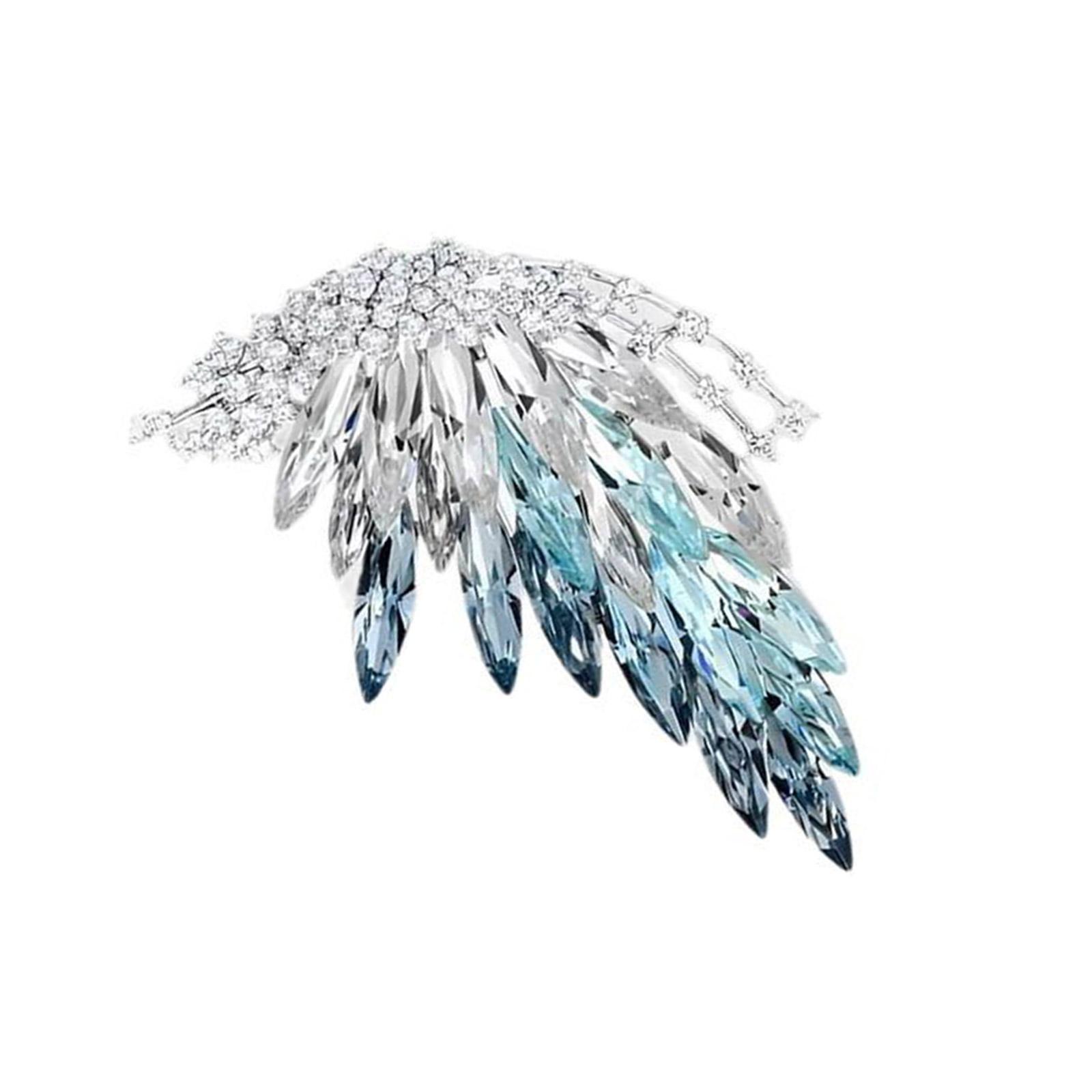 

Fashionable Butterfly Brooch With Color Transition Alloy Base Sturdy Pin for Formal Or Casual Outfits