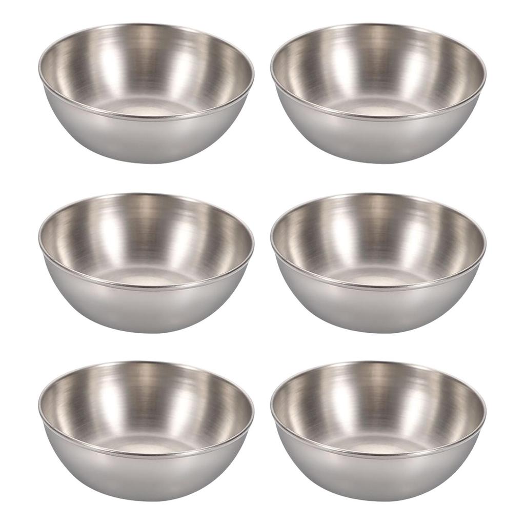 6 Piece Dipping Sauce Cups Set Bowl Portable Condiment Container for Kitchen Restaurant