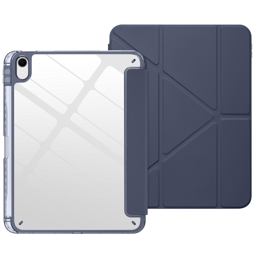 Per iPad A16 11 10 12ª Generazione iPad Pro Air 8 7 6 5 4 3 11 13 12.9 " M5 M4 M3 M2 Custodia Pieghevole in PU Acrilico con Portapenne