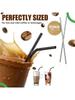 Black Drinking Straws Flexible Wedding Kitchen Party Bar Supplies Milk Tea Rietjes Cocktail Beverage Straws Wholesale