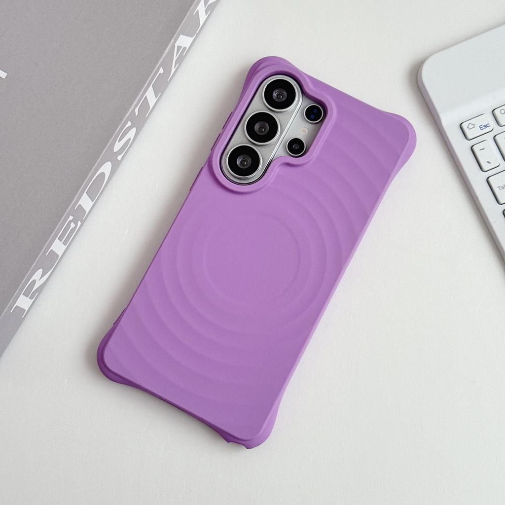 Water Ripple Silicone Magnetic For  Phone Case For Samsung Galaxy S26 S2 S24 S23 Ultra Plus Wireless Charge Soft Cover