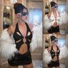 Top regata feminino justo sexy com decote halter para garota popular