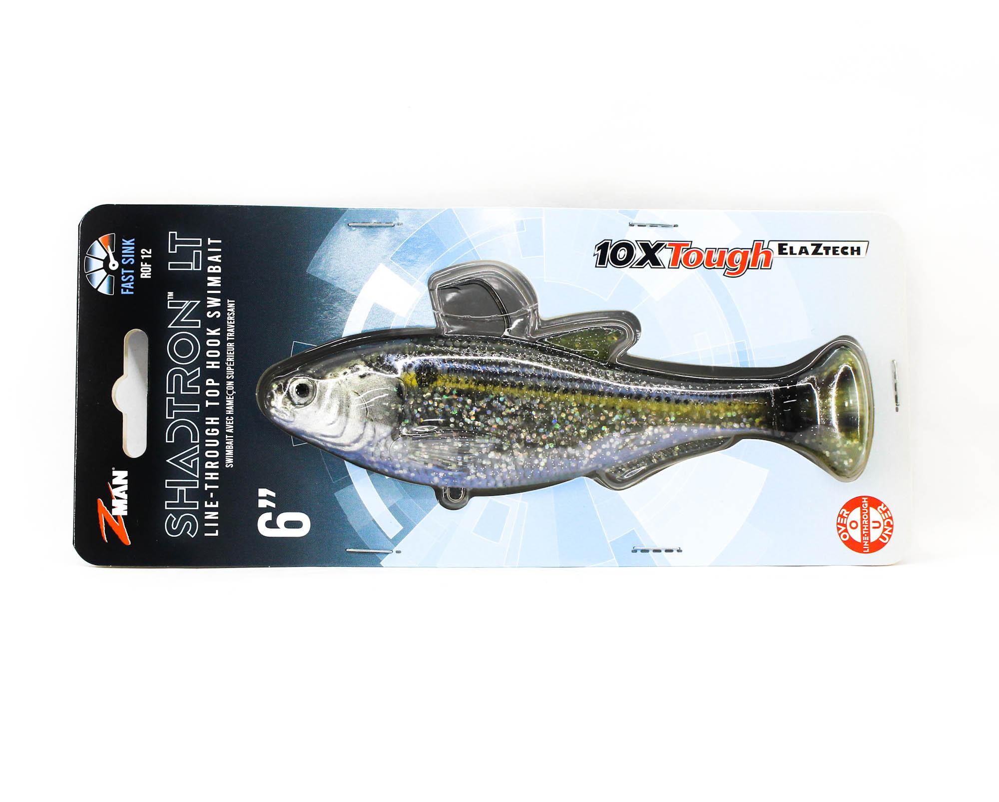 

Zman Мягкая приманка Shadtron LT Swimbait 6 дюймов Threadfin Shad (0554)