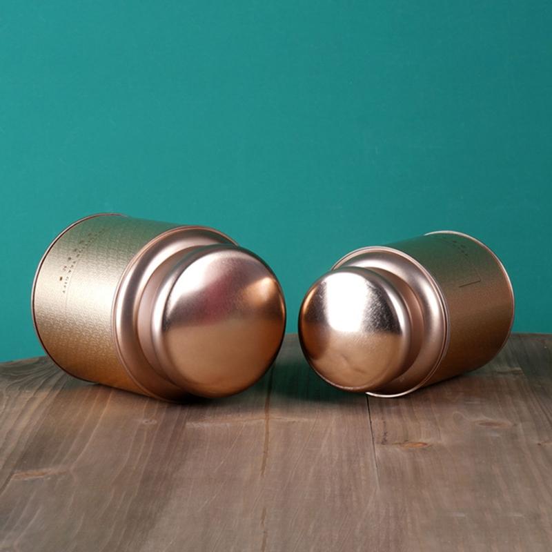 Elegant Tea Storage Container Tea Coffee Tins Capacity for Keeping Dry Storing Loose Tea Leaves Kitchen Office Home Use