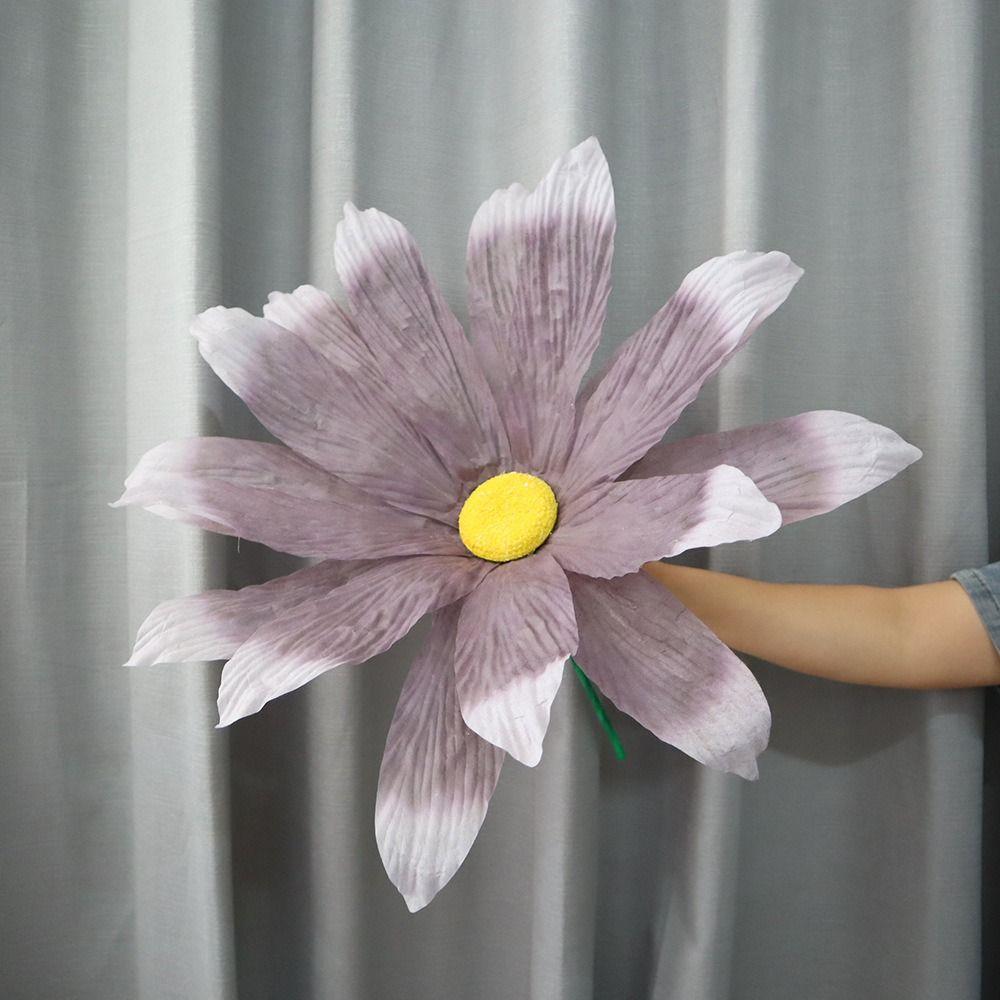 Non-woven Artificial Daisy Giant Fake Flowers  Wedding Party Background Wall Decoration