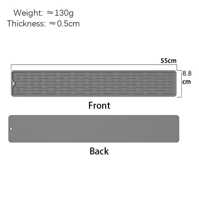 1PCS Silicone Drip Protection Pads,Household Non-Slip Drainage Mat for Kitchen Countertop,Durable Easy Clean Drying Dish Cup Mat