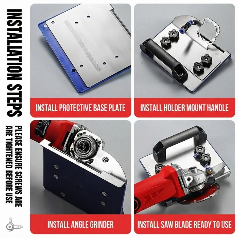 Adjustable Angle Grinder Holders For Professional Tile Edging 45 Degree Tile Chamfering Tool for 100 Type Grinding Tool