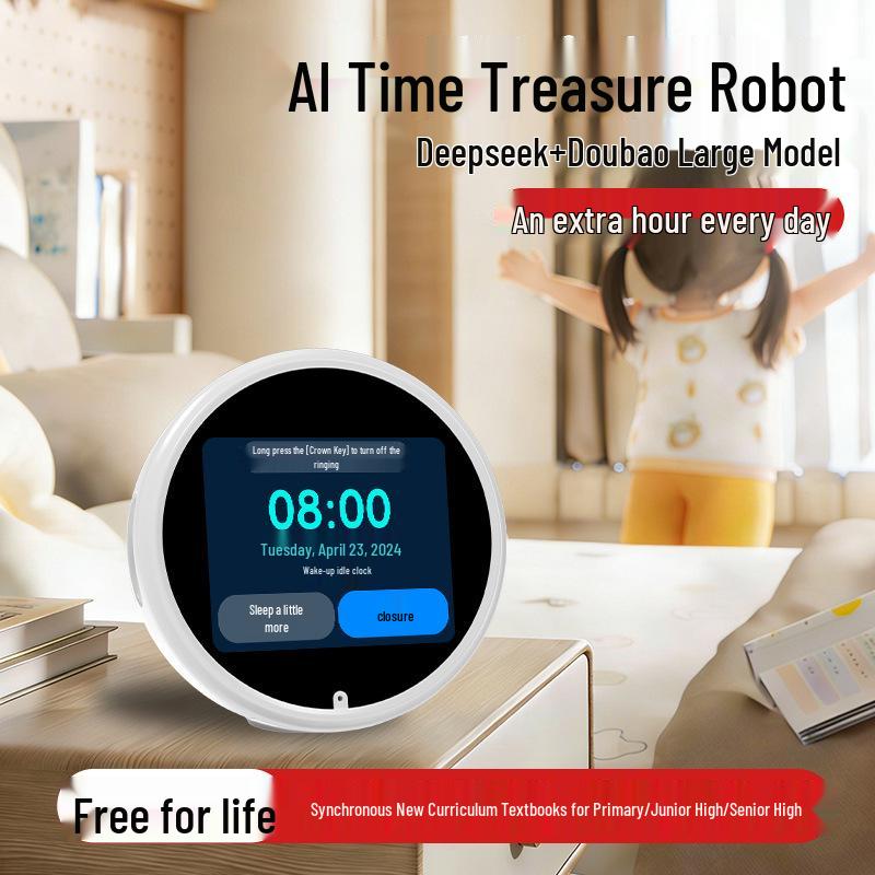 AI Time Treasure: Smart Alarm Clock and Multifunctional Learning Toy for Children's Early Education