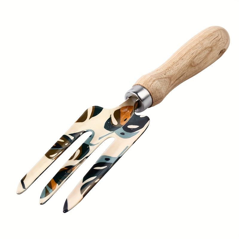 

Stainless Steel Garden Shovel and Fork Set for Digging Loosening Soil Planting Flowers Vegetables Durable Gardening Tools Three Finger Fork