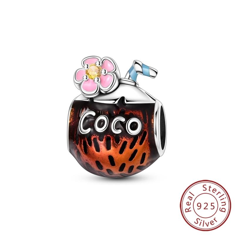 Copper Charms Firefly Cat Dog Coconut Charms Beads Pendant Fit Original Pendant Bracelet Diy Fine Jewelry For Women