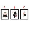 Nordische Dekoration Geometrische Wandkunst Leinwandmalerei Poster Dekoration Leinwandkunst Wandbilder Ungerahmt für Wohnzimmer Schlafzimmer Dekor Poster