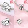 copper Charm Bead Charms Cute Cats Dogs Elephant Bear Bead Charms Compatible With Authentic Bracelets Do It Yourself Necklaces Making Accessories Wome