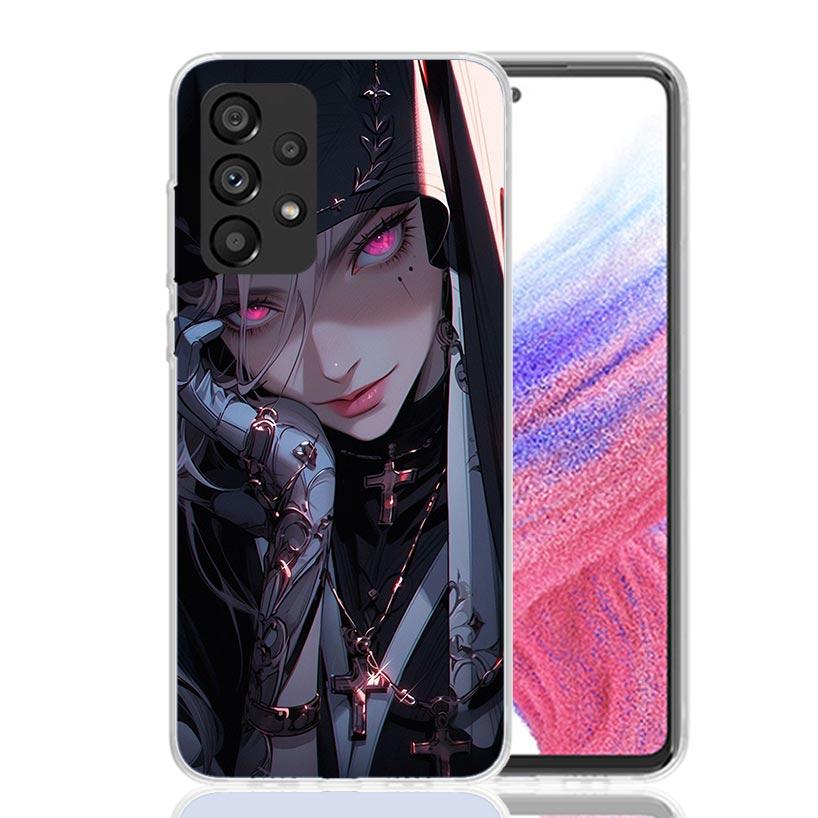 Dunkle Dämonen Nonne Handyhülle Für Samsung Galaxy A17 A16 A14 A15 A13 A57 A56 A54 A55 A53 A37 A36 A34 A35 A33 A26 A24 A25 A23 Galaxy