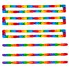 4Pcs Wacky Track Fidget Toy Stress Anxiety Relief Educational Rainbow Jointed Track Kids Teens Adults Sensory Toy Goodie Bag Stuffer Party Favors