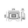 LED Floodlight MH 50W 6500K IP65 Black