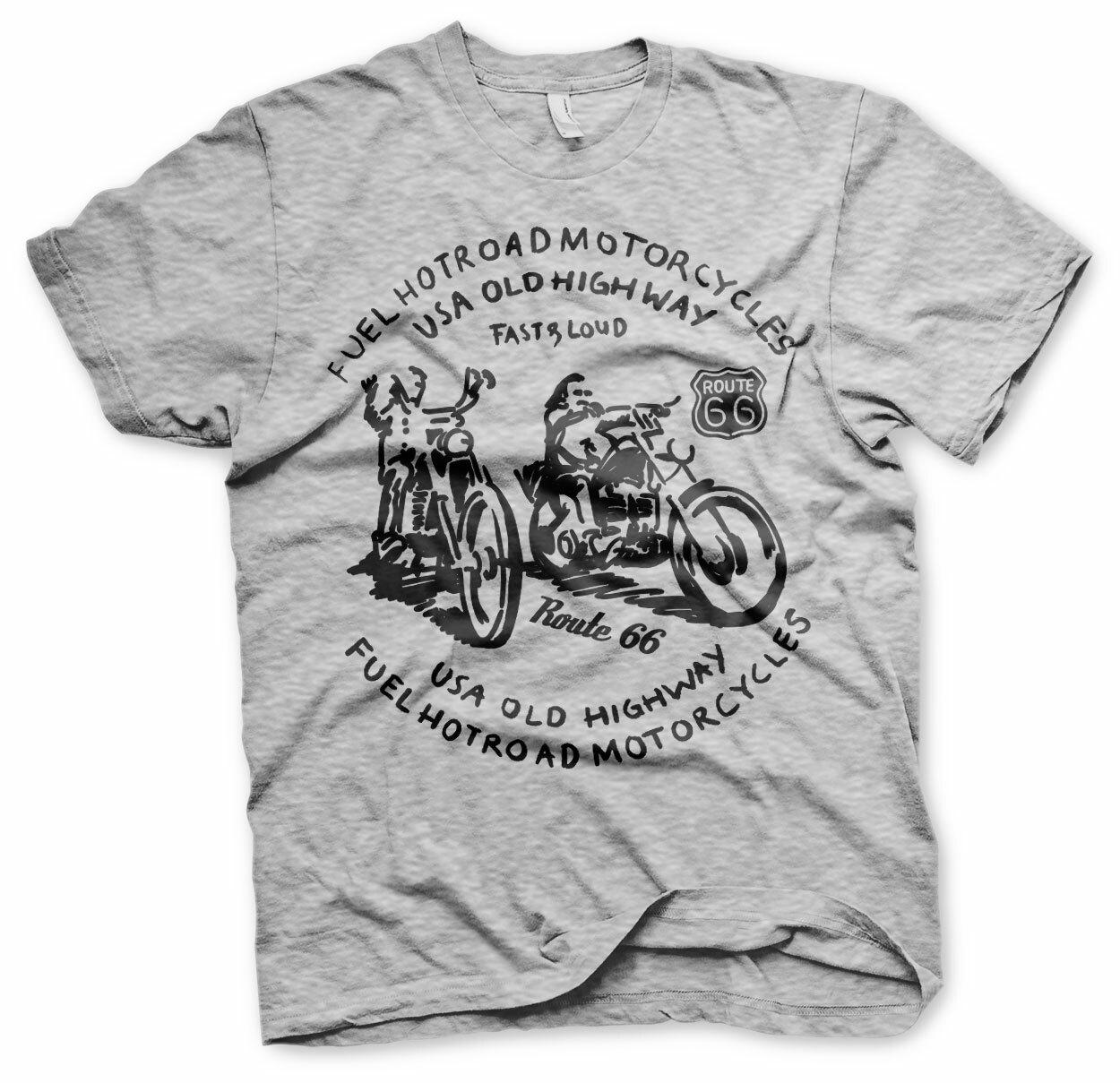 Licenza Ufficiale Route 66 Carburante Uomo T-SHIRT S-XXL Taglie XXL