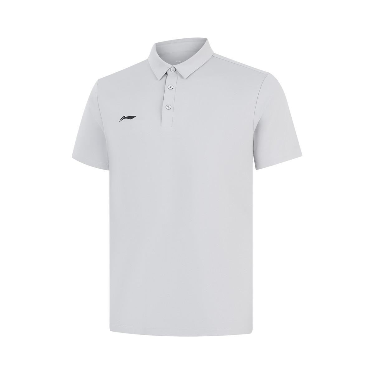 Li-Ning Comfortable Breathable Polo Shirt Men tops Static-Gray APLW241-5 S