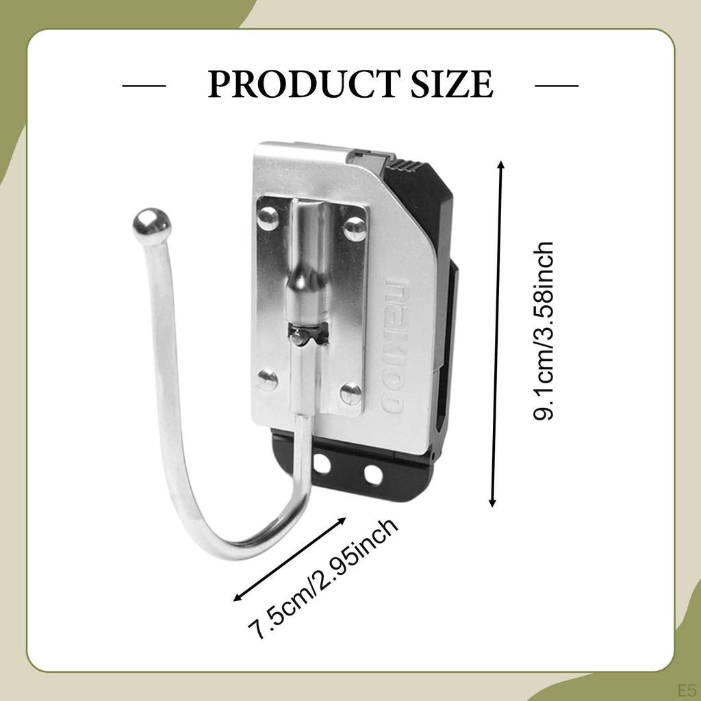 Aluminum Alloy Power Drill Tool Belt Clip, Compact And , Hook for Mechanics