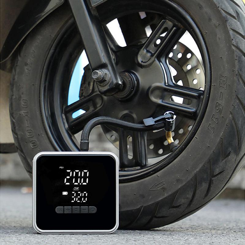 Digital Display Tire Inflator Automatic Portable Air Pump With Screen Cordless Fast Inflation Automotive Accessories