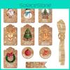 Themed Christmas Paper Gift Tags With Vintage Snowman For Festive Event Decor