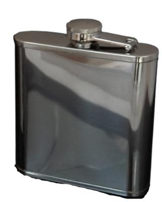 Gentelo Elegant Hip Flask 180ml Stainless Steel Silver - Gentelo
