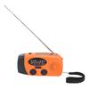 Solar Emergency Hand Crank Weather Radio LED Lighting SOS Alarm Portable Power Bank AM FM WB Weather Radio Orange