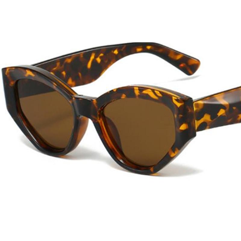 HOT Women Sun Glasses Jelly Color Anti-UV Spectacles Oversize Frame Eyeglasses Simplity Cat Eye Google Retro Sunglasses