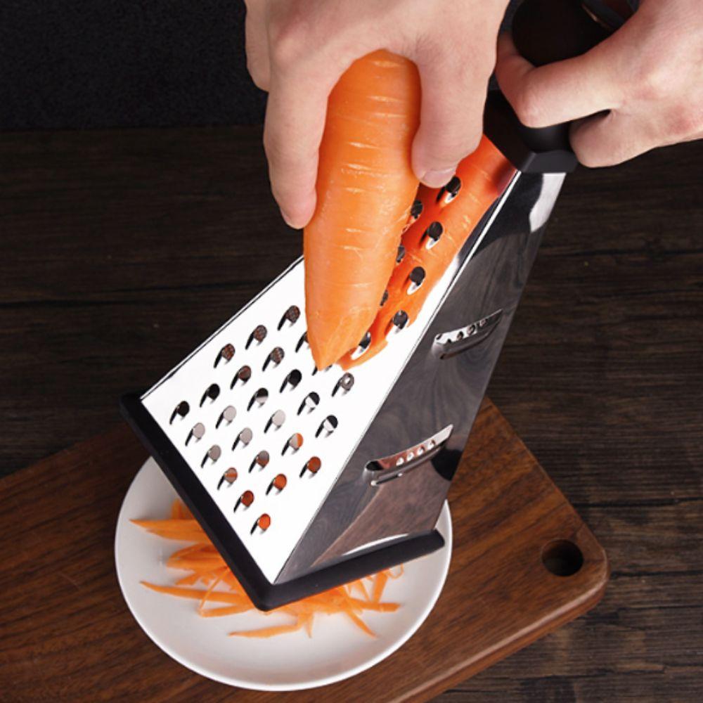 4 Sided Vegetable Grater Manual Vegetable Shredder Multipurpose Pyramid Shape Cheese Grater Potato