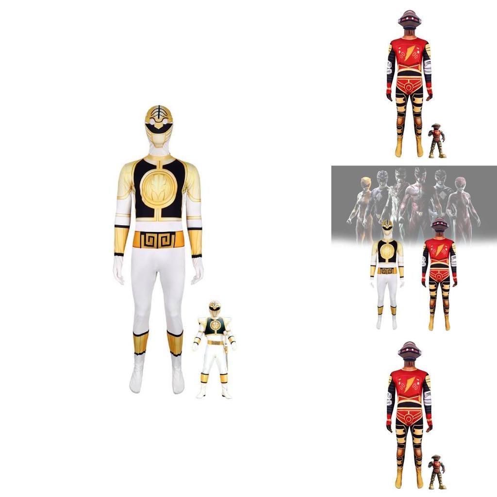 Mighty Morphin Power Rangers Dinosaur Cosplay Suit For Kids Halloween Costume Party