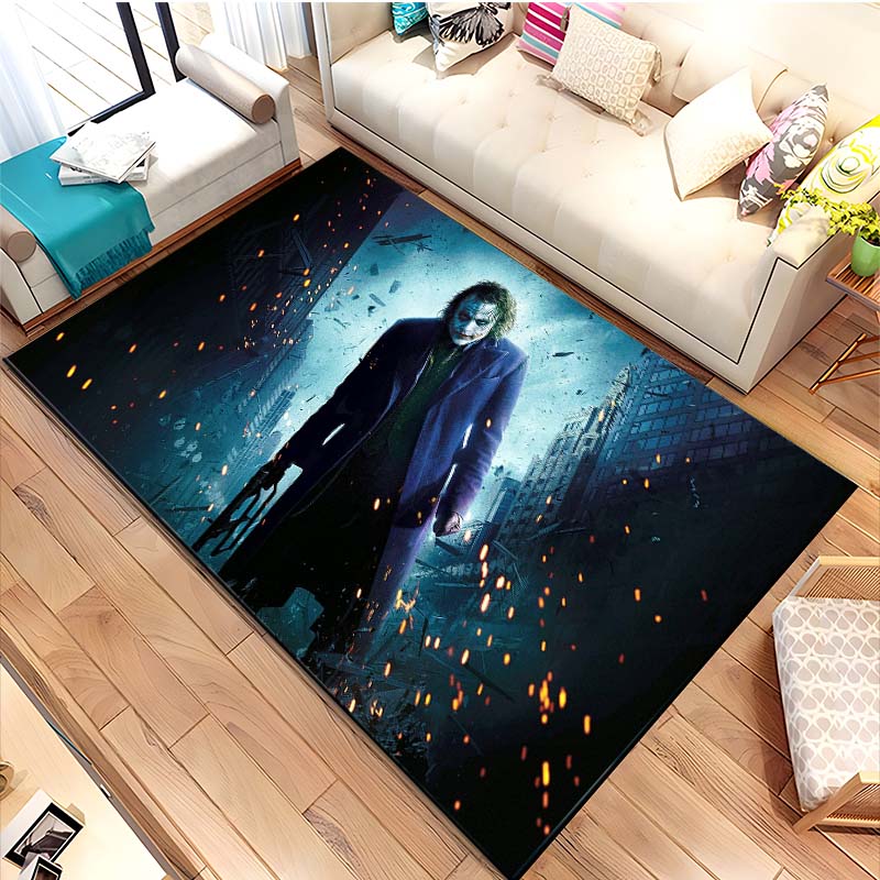 Horror Joker Printed Floor Mat Carpet 15 Sizes Living Room Bedroom Bedside Window Sill Bathroom Floor Mat Home Decoration Home