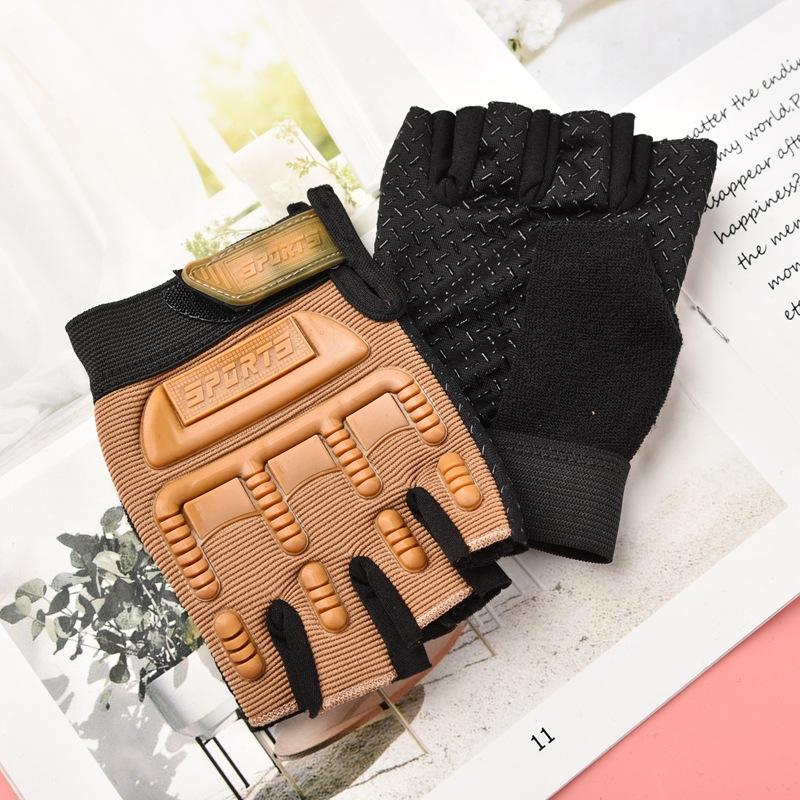 

Детские велосипедные перчатки с открытыми пальцами, нескользящие, для улицы, детские перчатки, школьная площадка, перчатки для мальчиков и девочек average size