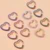 Crystal Multicolor Chic Heart Ear Cuffs For Men And Women Fashion Jewelry