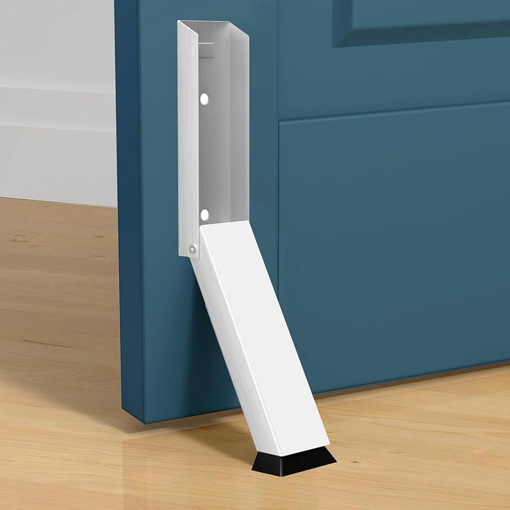 

Exterior Door Stop Folding Door Stop 140x43x16mm Flexible Installation Options High-traffic Area Compatibility