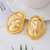 European Retro Gold Stud Earrings for Women: High-End, Trendy & Versatile Ear Jewelry