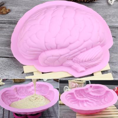 Silikonform für Fondant-Kuchen, Gehirnform, Schokolade, Puderzucker, Basteln, Backwerkzeuge
