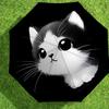 Adorable Kitten Print Umbrella   Automatic Opening & Closing, Outdoor Protection, Lightweight and Durable Travel Accessory 127