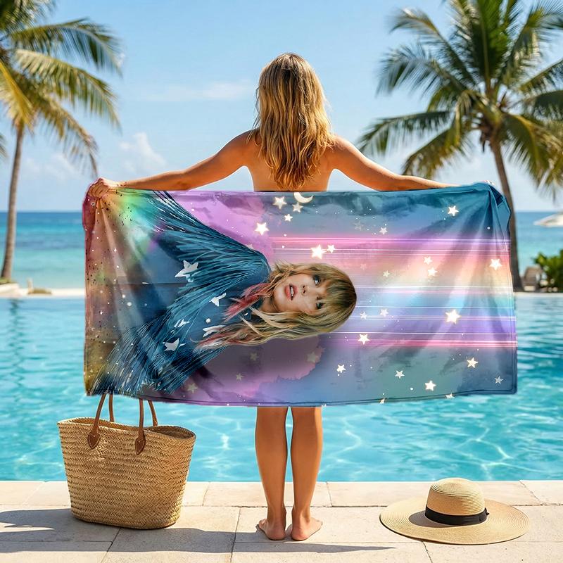 Ts Fan Fashion Beach Towel: Ideal for Summer Adventures Soft, absorbent and quick drying suitable for swimming and bathing
