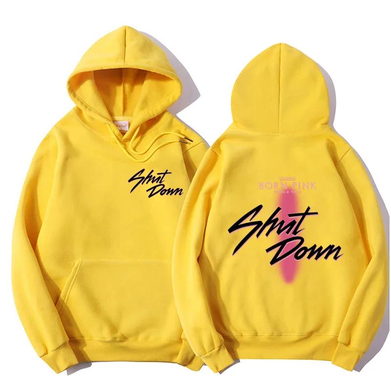 Shut Down Kpop hoodie Fun Jisoo Lisa Rose Jennie Loog comic men's winter warm fashionable and trendy gift hoodie