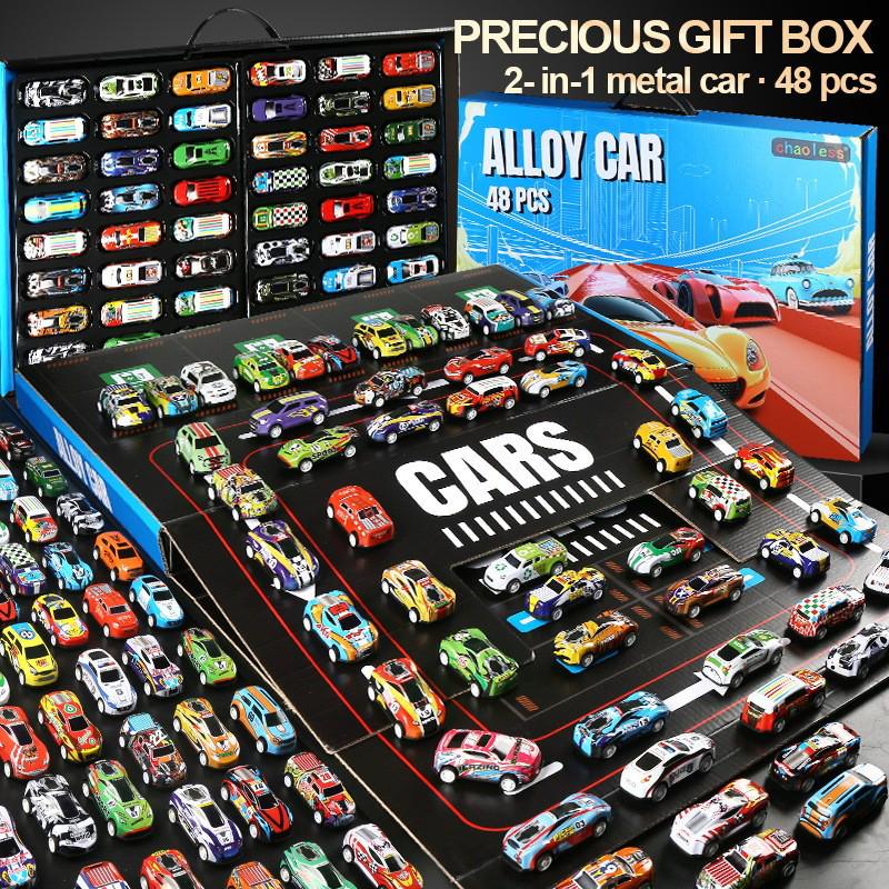 28 Pull-back Small Car Gift Box - Racing Car Model Toy for Boys, Children's Day & Birthday Gift