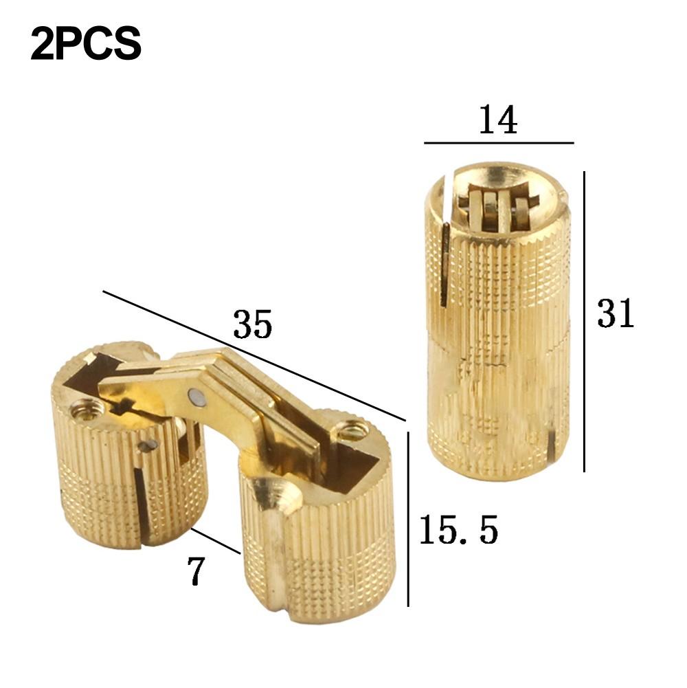 Copper Cylinder Concealed Hinges for Invisible Doors Adjustable Screws