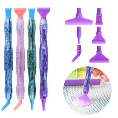 5D DIY Diamond Embroidery Set: Threaded Drill Pen with Plastic Tip and Clay