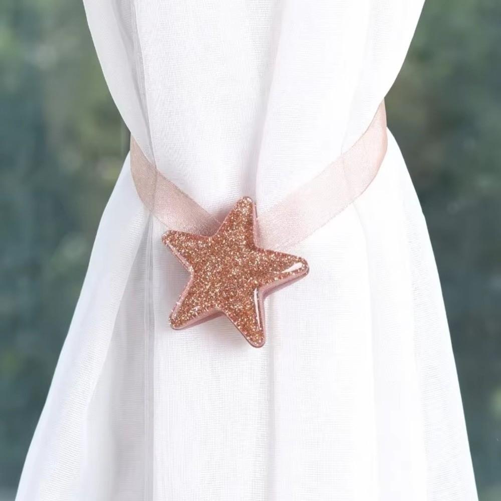 ABS Magnetic Curtain Tie Star Shaped Curtain Holder Nordic Curtain Buckles Home Decor