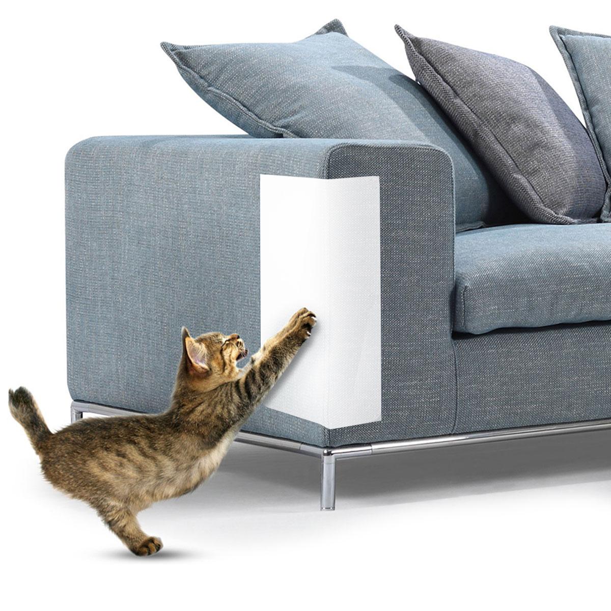 

2Pcs Anti Cat Scratch Furniture Protector Flexible Self-Adhesive Cat Scratch Tape Thick Cat Scratching Pad Cat Dog Training Aids 300x450mm