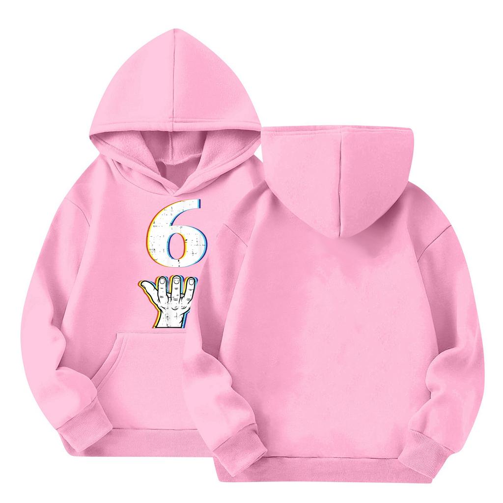Cute Hoodies For Teen Children Trendy Preppy Hooded Sweatshirts Oversized Long Sleeve Shirts Clothes For Children