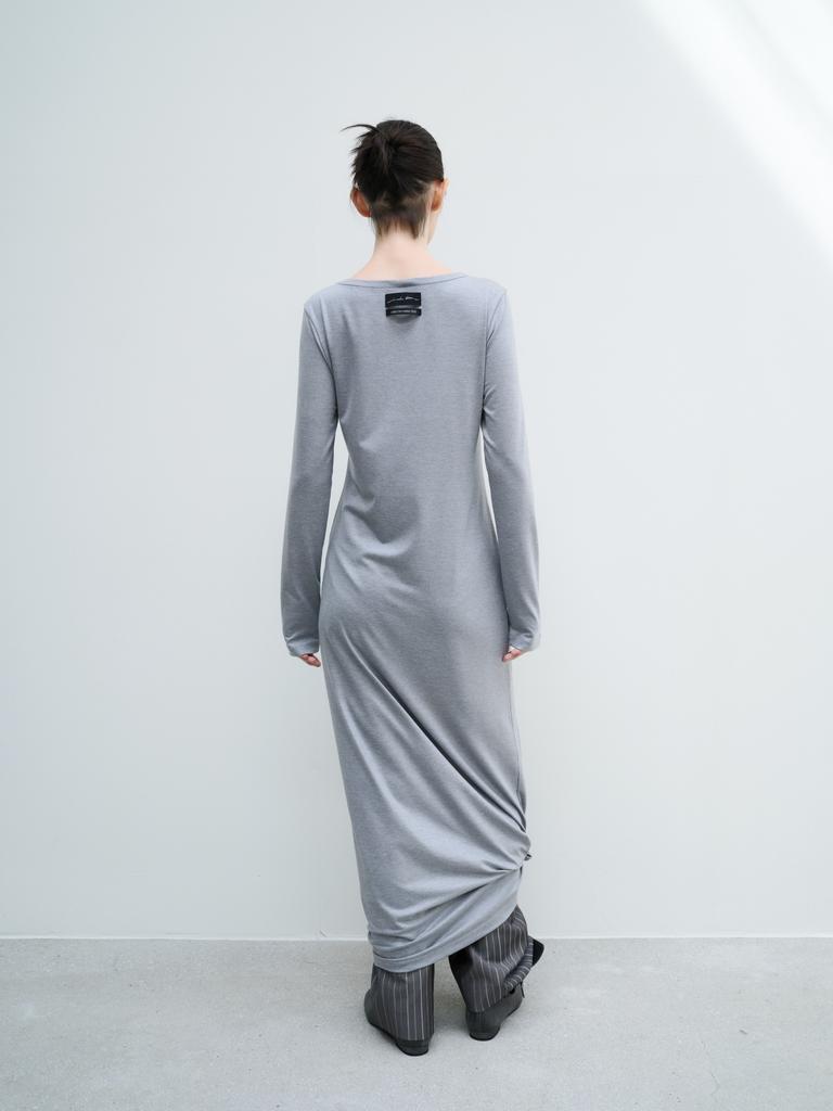 Jabhwalum Maxi Tag Dress, (Heather Gray)
